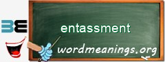 WordMeaning blackboard for entassment